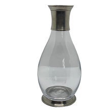 Load image into Gallery viewer, Pewter and Glass Tall Wine Carafe - MATCH
