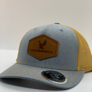 Snowbird Leather Patch Hats - Wilderness Gray
