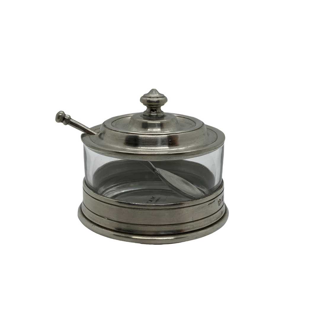 Pewter Jam Pot w/ Spoon by Match