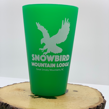 Load image into Gallery viewer, snowbird sili pint cup green