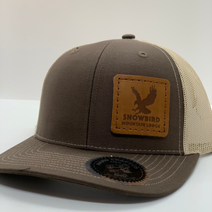 Snowbird Leather Patch Hats - SML Eagle Khaki