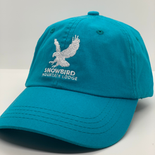 Load image into Gallery viewer, Snowbird Logo Hats Turquoise