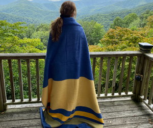 Follow Your True North Blue Range Blanket