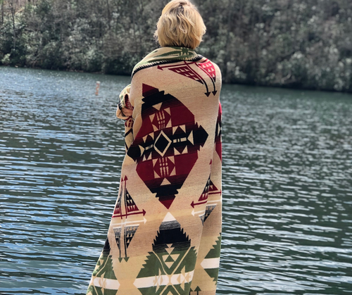 Follow Your True North Wind River Blanket
